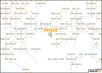 map of Priede