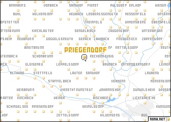 map of Priegendorf