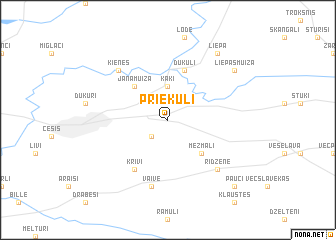 map of Priekuļi