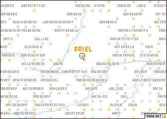 map of Priel