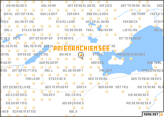 map of Prien am Chiemsee