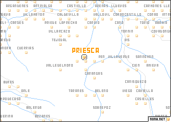 map of Priesca