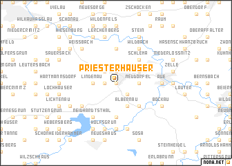 map of Priesterhäuser