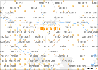 map of Priestewitz