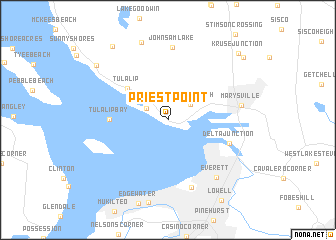 map of Priest Point