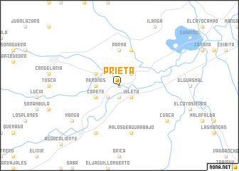 map of Prieta