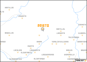 map of Prieto