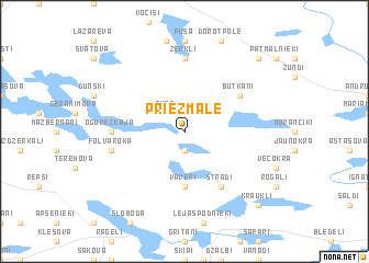 map of Priežmale