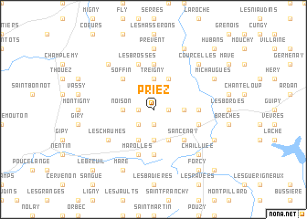 map of Priez