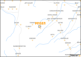 map of Prigen