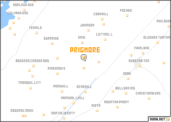 map of Prigmore