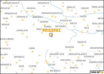 map of Prigorec