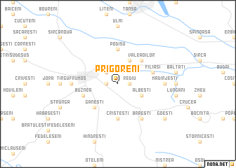 map of Prigoreni