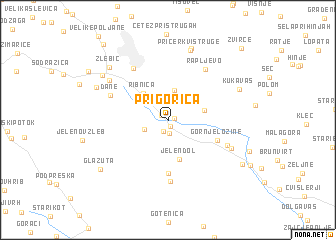 map of Prigorica