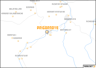 map of Prigornoye