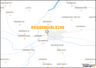 map of Prigorod Kolozha