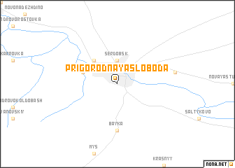 map of Prigorodnaya Sloboda