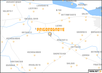 map of Prigorodnoye