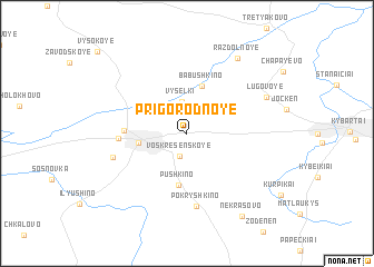 map of Prigorodnoye