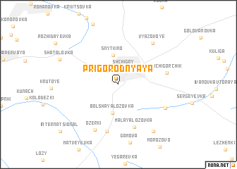 map of Prigorodnyaya