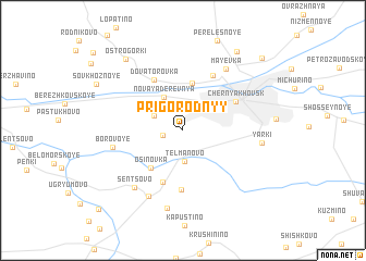 map of Prigorodnyy