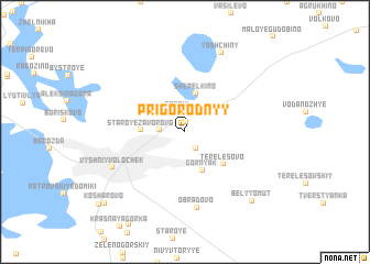 map of Prigorodnyy