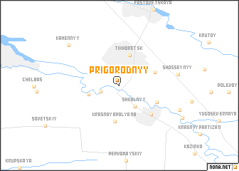 map of Prigorodnyy