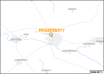 map of Prigorodnyy