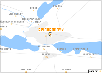 map of Prigorodnyy