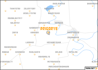 map of Prigorʼye