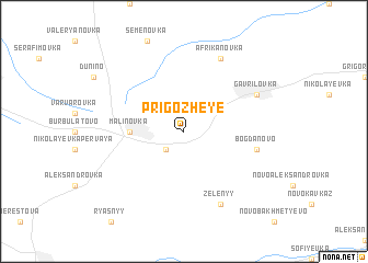 map of Prigozheye