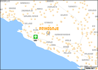 map of Prihodnje