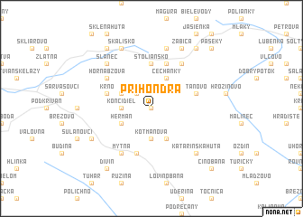 map of Príhondra