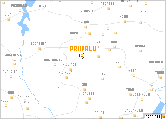 map of Priipalu