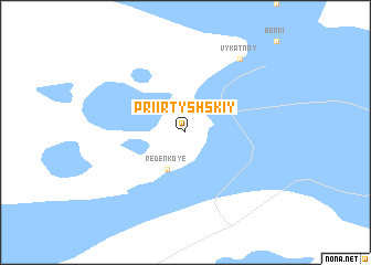 map of Priirtyshskiy