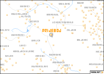 map of Prijeboj