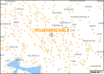 map of Prijeko Počivalo