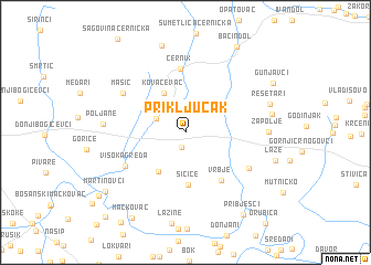 map of Priključak