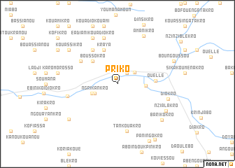 map of Priko