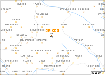 map of Príkra