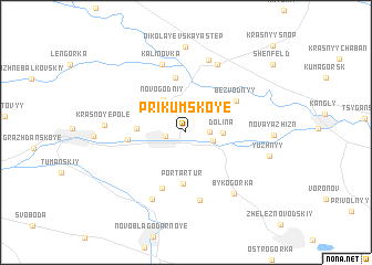 map of Prikumskoye