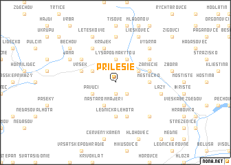 map of Prilesie