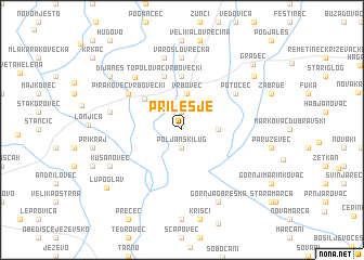 map of Prilesje