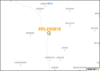 map of Prilesnoye
