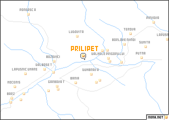 map of Prilipeţ