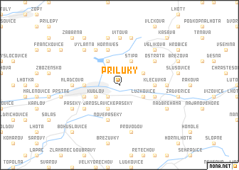 map of Příluky