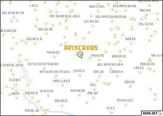 map of Primča Vas