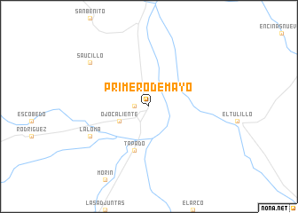 map of Primero de Mayo