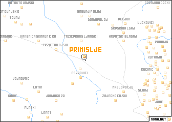 map of Primišlje