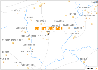 map of Primitive Ridge